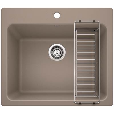 Blanco 401907- LIVEN Single Bowl Laundry Sink, SILGRANIT®, Truffle | FaucetExpress.ca