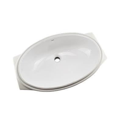 Toto LT1506G#01- TOTO 24'' Oval Undermount Bathroom Sink with CEFIONTECT, Cotton White - LT1506GNo.01 | FaucetExpress.ca