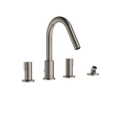 Toto TBG11202U#PN- TOTO GF Two-Handle Deck-Mount Roman Tub Filler Trim with Handshower, Polished Nickel - TBG11202Y#PN | FaucetExpress.ca