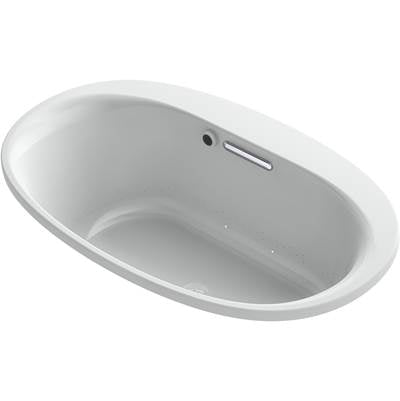 Kohler 5714-GH-95- Underscore Oval 60-in X 36-in Heated Bubblemassage Air Bath With Center Drain | FaucetExpress.ca