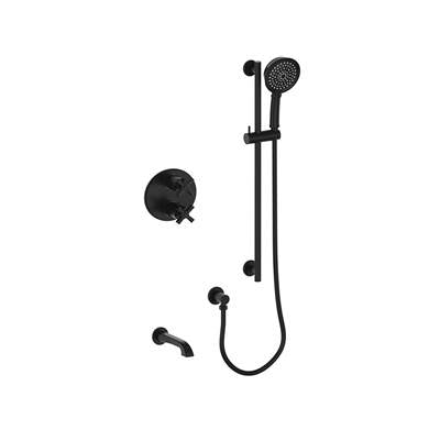 Vogt SET.Z4.220.500.MB- 2-Way Thermostatic Set - Handheld and Spout Matte Black