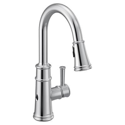 Moen 7260EWC- Belfield Touchless 1-Handle Pull-Down Sprayer Kitchen Faucet With Motionsense Wave And Power Clean In Chrome