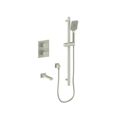 Vogt TM.KG.220.500.BN- Kapfenberg Trim for 2-Way Thermostatic Set - Handheld and Spout Brushed Nickel