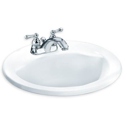 American Standard 0419444EC.021- Cadet Oval Countertop Sink 4-In. Centers With Everclean