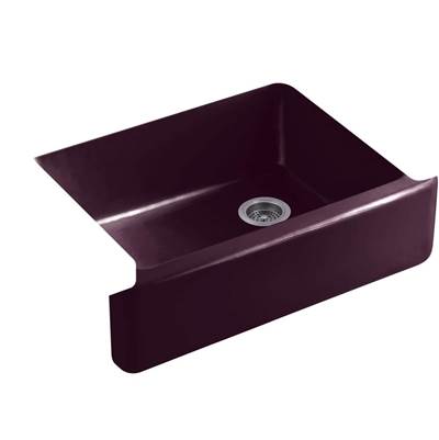 Kohler 6487-PLM- Whitehaven® 29-11/16'' x 21-9/16'' x 9-5/8'' Undermount single-bowl farmhouse kitchen sink | FaucetExpress.ca