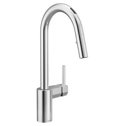 Moen 7565EVC- Align U by Moen Smart Pulldown Kitchen Faucet with Voice Control and MotionSense