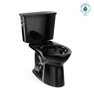 Toto CST786CE#51- Toto Drake Transitional Two-Piece Elongated 1.28 Gpf Tornado Flush Toilet Ebony