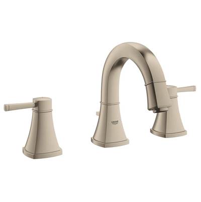 Grohe 20418ENA- Grandera Lavatory Wideset, Low Spout, Brushed Nickel | FaucetExpress.ca
