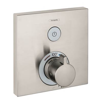 Hansgrohe 15762821- HG Showerselect E Thermostatic Trim 1 Function, Square - FaucetExpress.ca