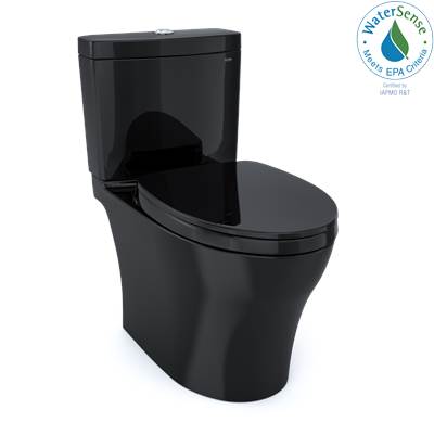 Toto MS446124CEMN#51- Toto Aquia Iv Washlet+ Two-Piece Elongated Dual Flush 1.28 And 0.9 Gpf Toilet Ebony