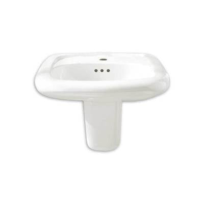 American Standard 0958908EC.020- Murro„¢ Wall-Hung Everclean Sink Less Overflow With 8-Inch Widespread