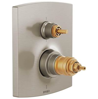 Brizo T75606-NKLHP - Therm W/Int 6F Div Trim - Less Handles