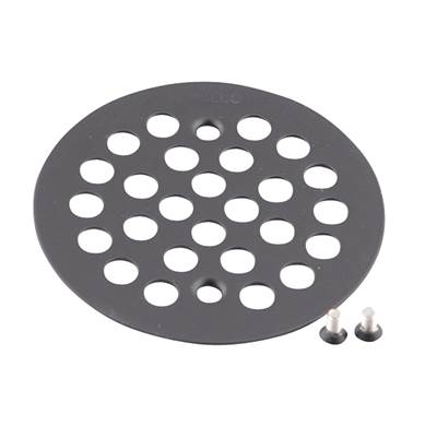 Moen 101664WR- Kingsley 4-1/4-Inch Screw-In Shower Strainer, Wrought Iron