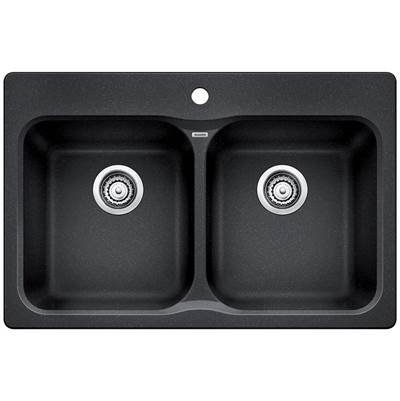 Blanco 400012- VISION 210 Drop-in Kitchen Sink, SILGRANIT®, Anthracite | FaucetExpress.ca