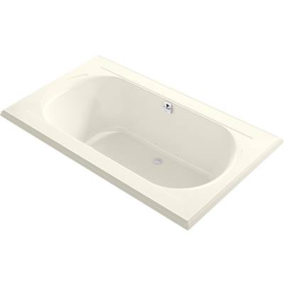 Kohler 1418-GHW-96- Memoirs 72-in X 42-in Heated Bubblemassage Air Bath With Bask And Center Rear Drain | FaucetExpress.ca