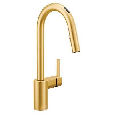 Moen 7565EVBG- Align U by Moen Smart Pulldown Kitchen Faucet with Voice Control and MotionSense