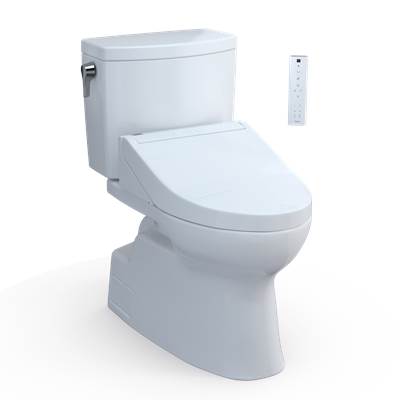 Toto MW4743084CUFG#01- Toto Washlet+ Vespin Ii 1G Two-Piece Elongated 1.0 Gpf Toilet And Washlet+ C5 Bidet Seat Cotton White