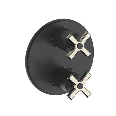 Vogt VT.Z4.320.PB- Zehn 3-Way Thermostatic Valve and Trim Polished Nickel Matte Black