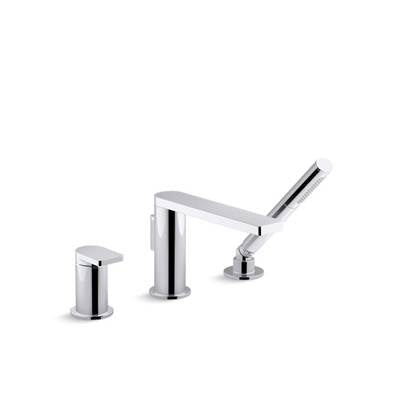 Kohler 73078-4-CP- Composed® single-handle deck-mount bath faucet with handshower | FaucetExpress.ca