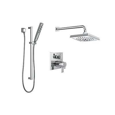 Delta DF-KIT25-THS-WS- Square Thermostatic Shower Kit