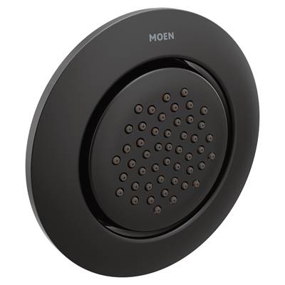 Moen TS1322BL- Mosaic Round Single-Function Body Spray, Valve Required, Matte Black