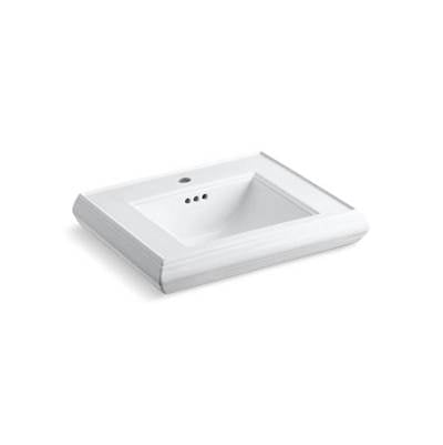 Kohler 2239-1-0- Memoirs® pedestal/console table bathroom sink basin with single faucet-hole drilling | FaucetExpress.ca