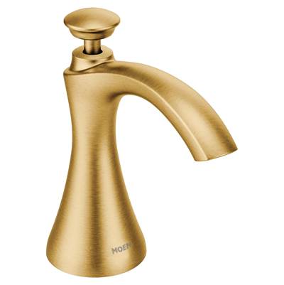 Moen S3946BG- Transitional Soap Dispenser in Brushed Gold