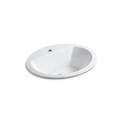 Kohler 2699-1-0- Bryant® Oval Drop-in bathroom sink with single faucet hole | FaucetExpress.ca