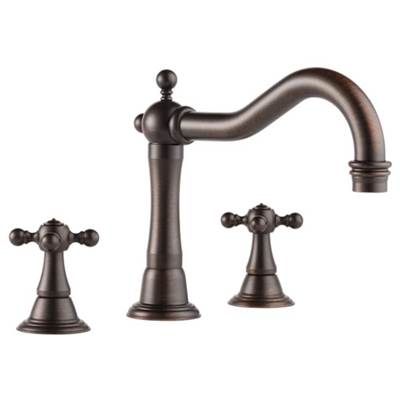 Brizo T67338-RB- 3-Hole Roman Tub Trim Only- Cross Handles | FaucetExpress.ca