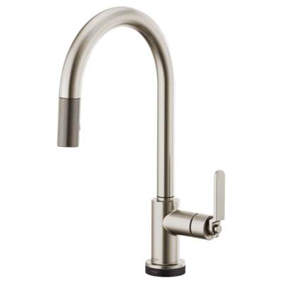 Brizo 64044LF-SS- Arc Spout Pull-Down With Smarttouch, Industrial Handle | FaucetExpress.ca