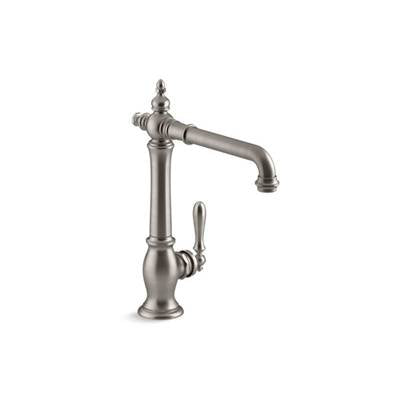 Kohler 99266-VS- Artifacts® single-hole kitchen sink faucet with 13-1/2'' swing spout, Victorian spout design | FaucetExpress.ca