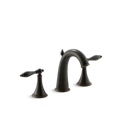 Kohler 310-4M-2BZ- Finial® Widespread bathroom sink faucet with lever handles | FaucetExpress.ca