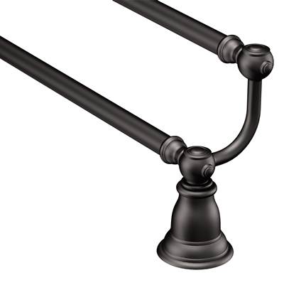 Moen YB5422WR- Kingsley Wrought Iron 24'' Double Towel Bar