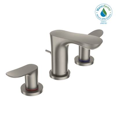 Toto TLG01201U#BN- TOTO GO Two Handle Widespread 1.2 GPM Bathroom Sink Faucet, Brushed Nickel | FaucetExpress.ca