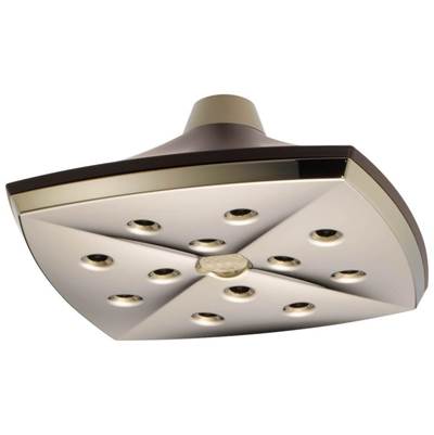 Brizo 81385-PNCO-2.5 - H2Okinetic Square Raincan Sho Werhead