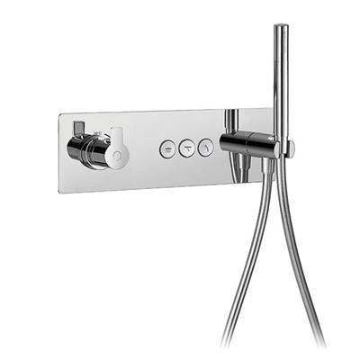 Ca'bano CA3041399- Horizontal thermostatic valve and trim with three functions