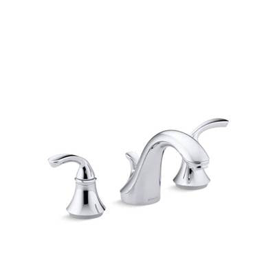 Kohler 10272-4-CP- Forté® Widespread bathroom sink faucet with sculpted lever handles | FaucetExpress.ca