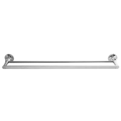 Laloo C7330D C- Coco Extended Double Towel Bar - Chrome | FaucetExpress.ca