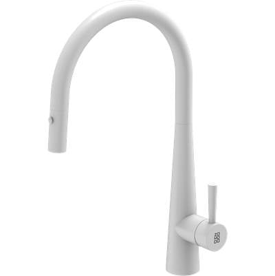 Zomodo KTC014-FWD- Cignus 14 Kitchen Faucet, Dual Function  - Matte White - FaucetExpress.ca
