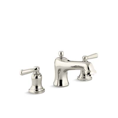 Kohler T10585-4-SN- Bancroft® Bath faucet trim for deck-mount high-flow valve with non-diverter spout and metal lever handles, valve not included | FaucetExpress.ca