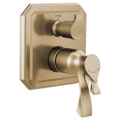 Brizo T75530-GL- Tempassure Thermostatic Valve With Integrated 3-Function Div | FaucetExpress.ca