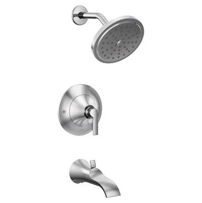 Moen TS2203EP- Doux Posi-Temp 1-Handle Tub and Shower Faucet Trim Kit in Chrome (Valve Not Included)