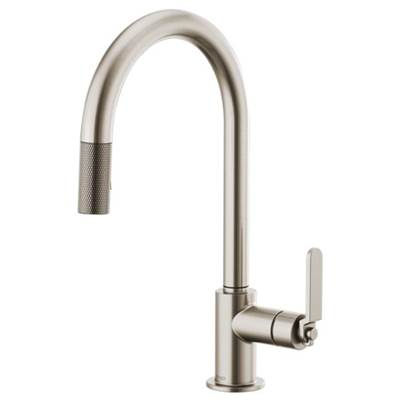 Brizo 63044LF-SS- Arc Spout Pull-Down, Industrial Handle | FaucetExpress.ca