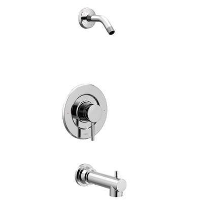 Moen T2193NH- Align Single-Handle Posi-Temp Tub and Shower Faucet Trim Kit in Chrome (Showerhead and Valve Not Included)