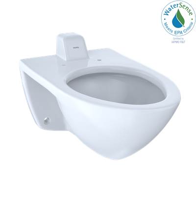 Toto CT708UVG#01- Commercial Wall Mount El Bowl Back Spud Cefiontect Cotton | FaucetExpress.ca