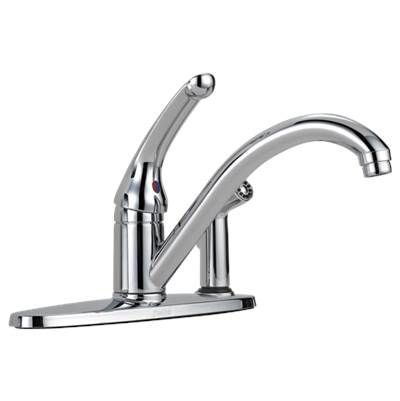 Delta 336-DST- Single Handle Kitchen Faucet- W/Sprayer | FaucetExpress.ca