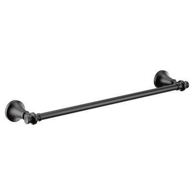 Moen YB0518BL- Colinet Matte Black Towel Bar