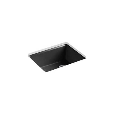 Kohler 5872-5UA1-7- Riverby® 25'' x 22'' x 9-5/8'' undermount single-bowl kitchen sink with rack | FaucetExpress.ca