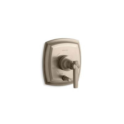 Kohler T98759-4-BV- Margaux® Rite-Temp(R) pressure-balancing valve trim with push-button diverter and lever handles, valve not included | FaucetExpress.ca