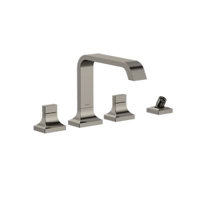 Toto TBG08202U#PN- TOTO GC Two-Handle Deck-Mount Roman Tub Filler Trim with Handshower, Polished Nickel - TBG08202U#PN | FaucetExpress.ca